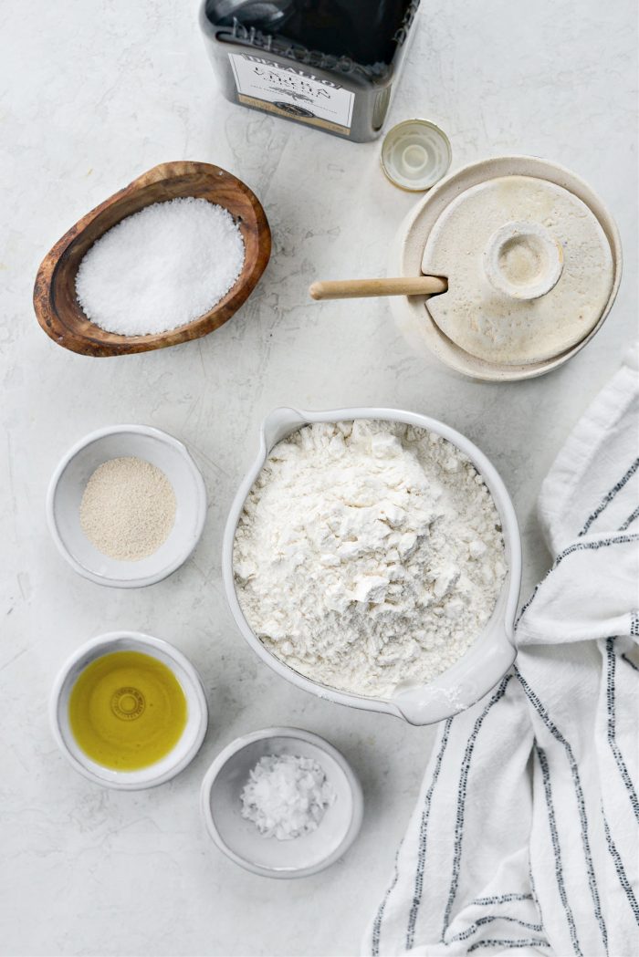 ingredients for Homemade Focaccia 