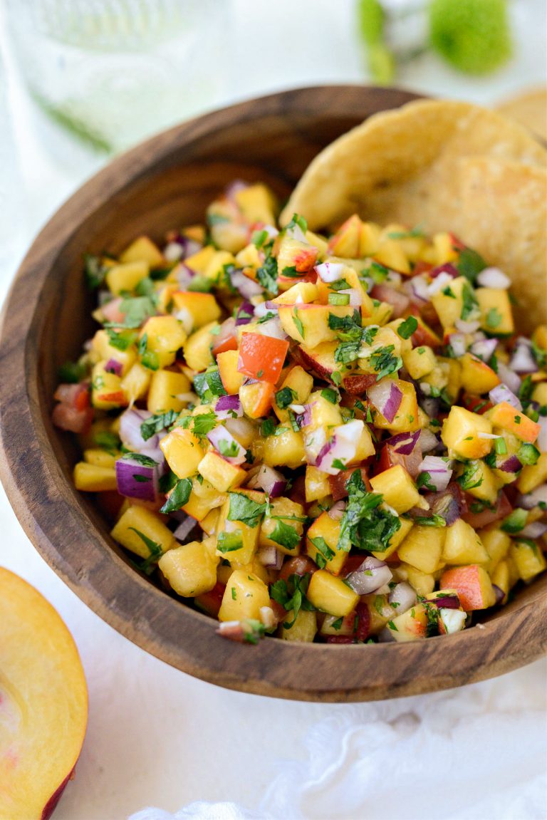 Fresh Peach Salsa - Simply Scratch