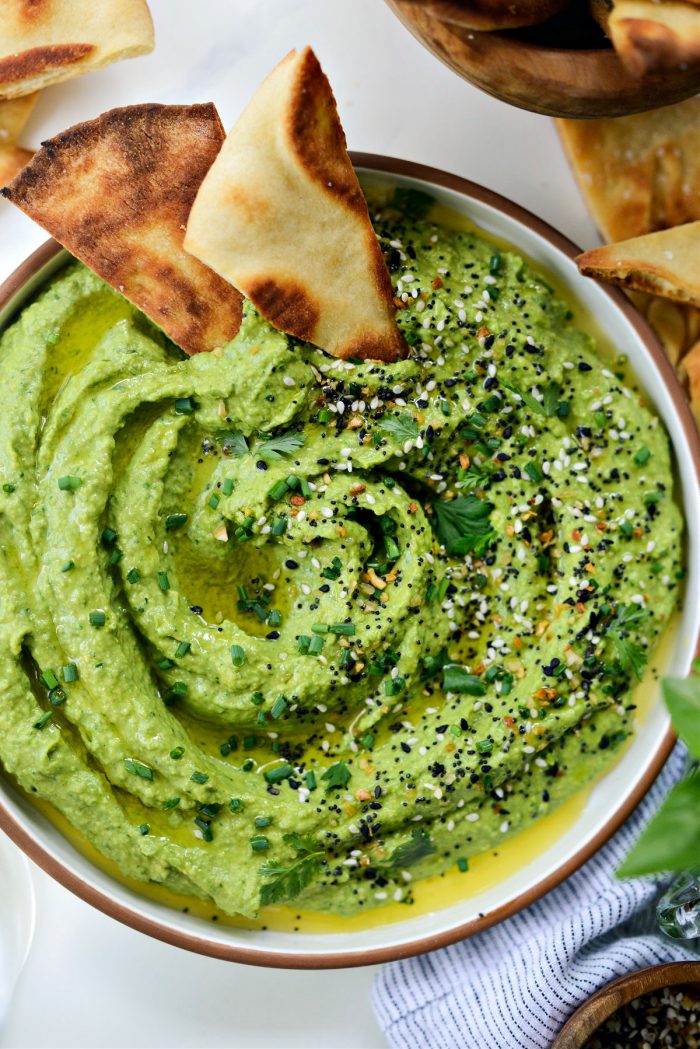 Green Goddess Hummus - Simply Scratch