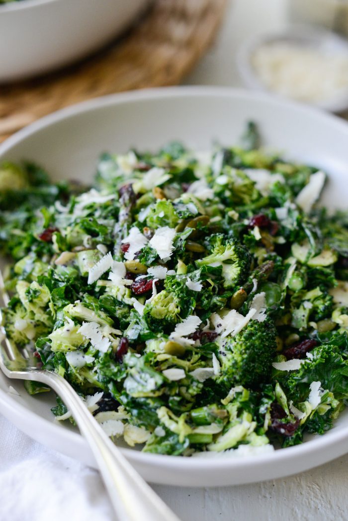 Brussels Sprout Kale Chopped Salad