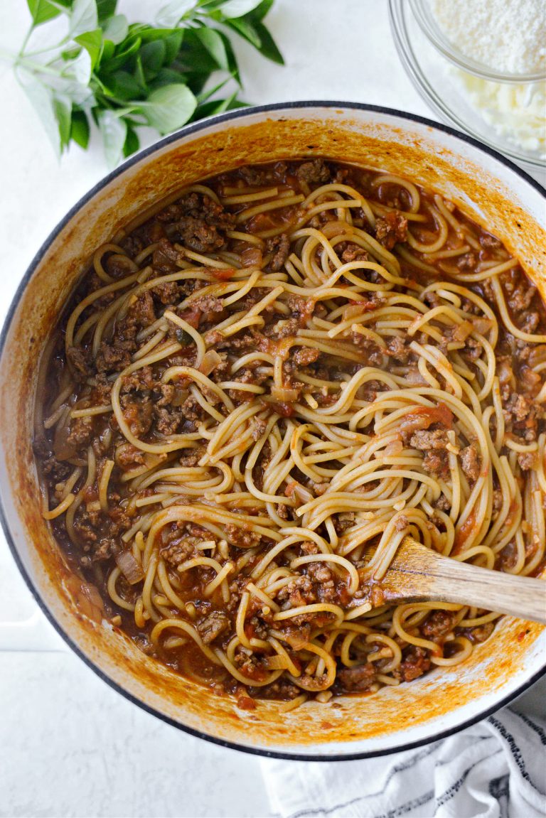 One Pot Spaghetti - Simply Scratch