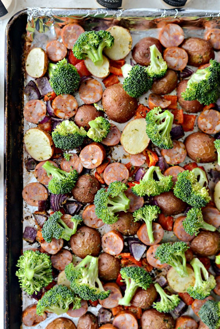 Sheet Pan Andouille Sausage and Vegetables Simply Scratch