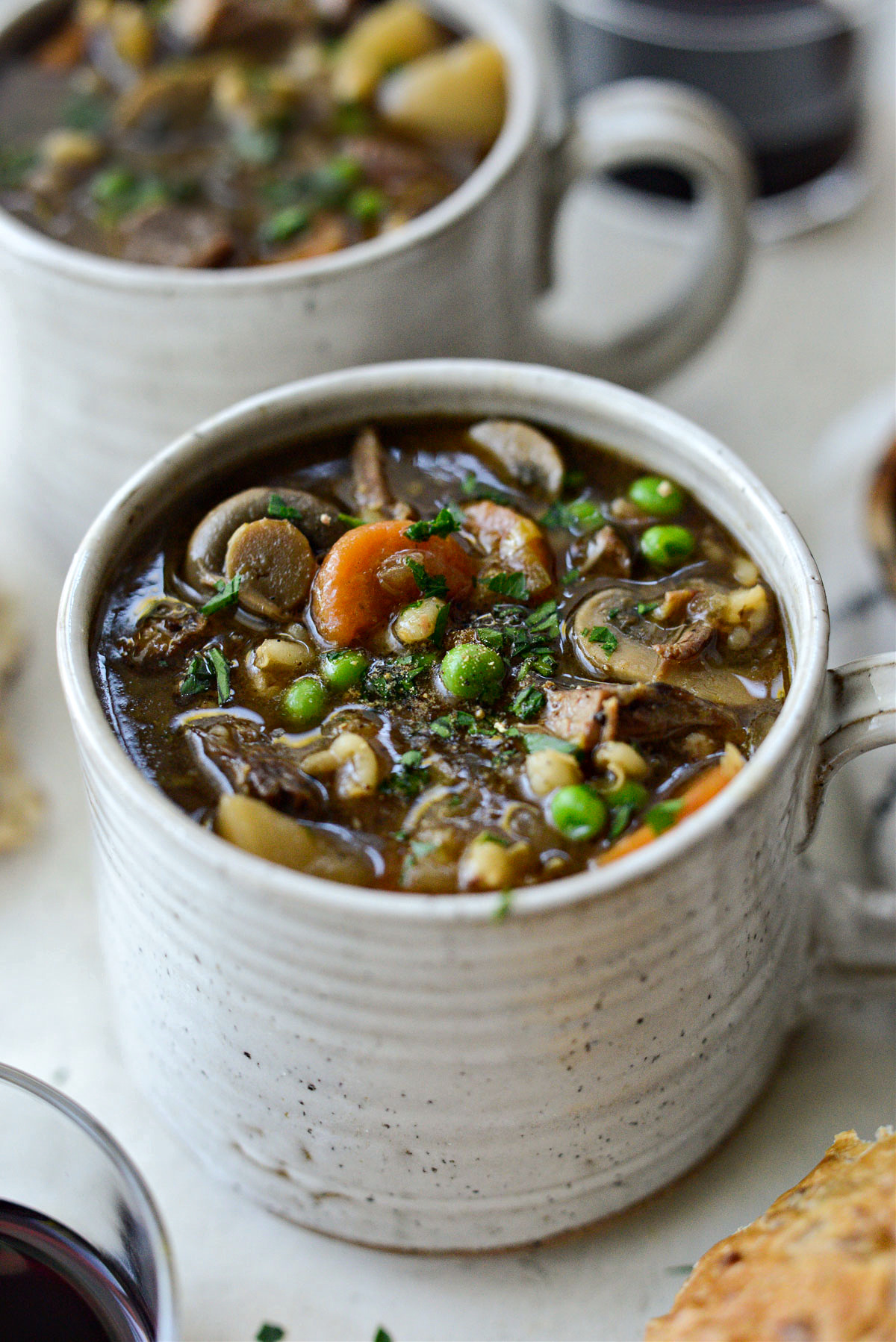 Beef Barley Soup - Sip and Feast