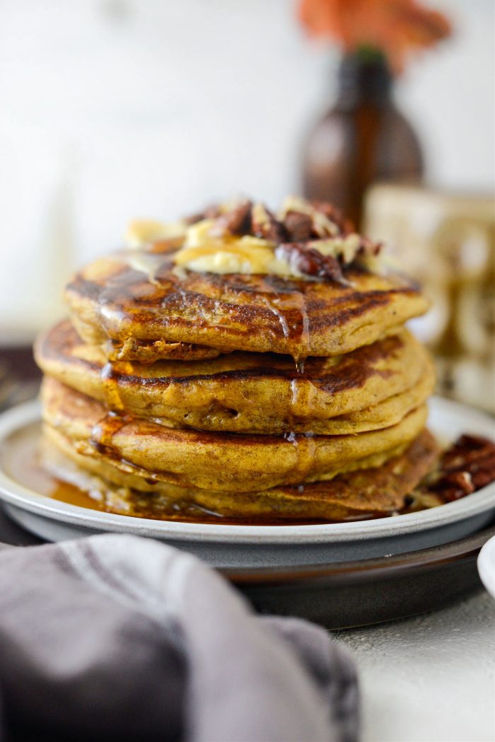 Brown Butter Pumpkin Pancakes