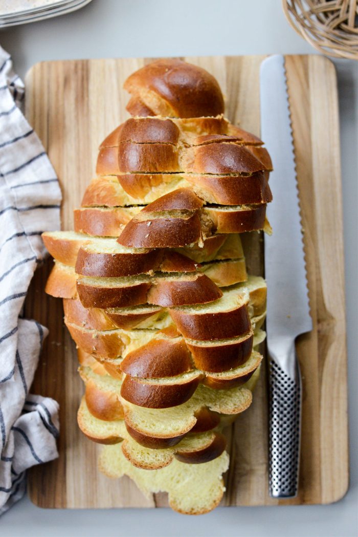 sliced challah