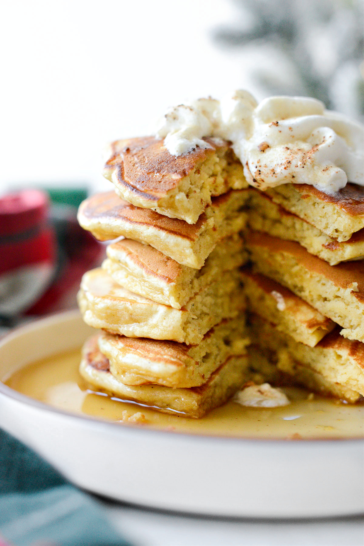 Eggnog Pancakes - Simply Scratch