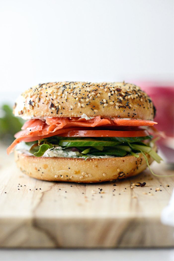Smoked Salmon Bagel Sandwich - Simply Scratch