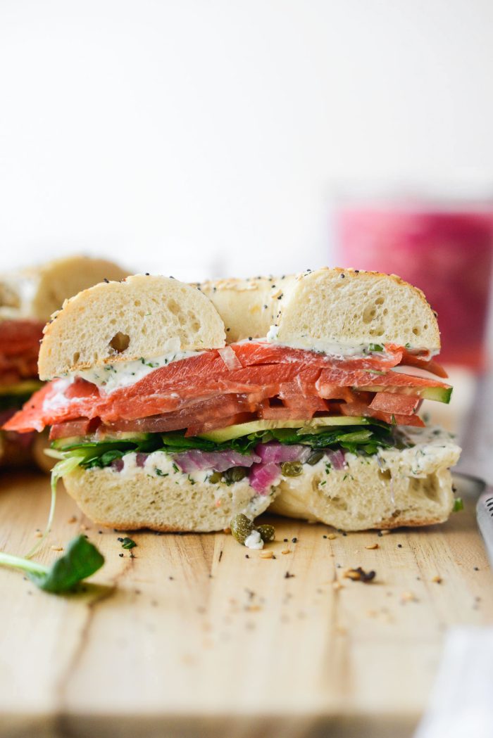 Smoked Salmon Bagel Sandwich - Simply Scratch