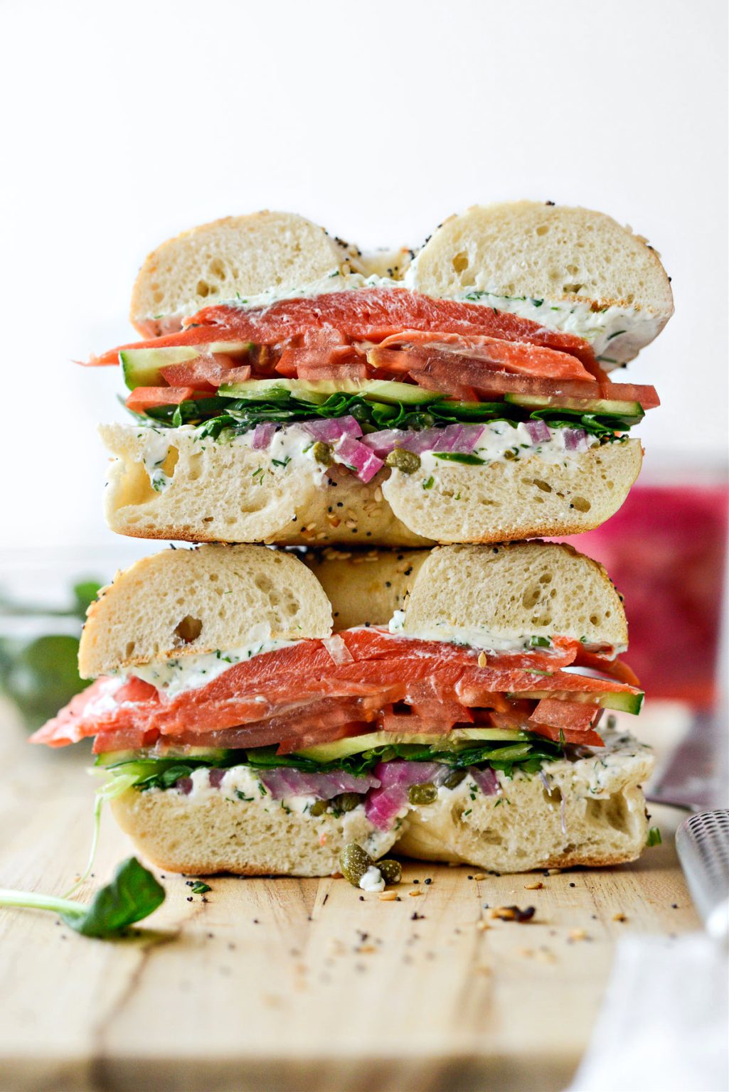 Smoked Salmon Bagel Sandwich Simply Scratch