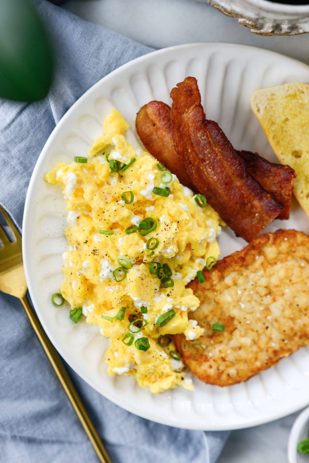 Scrambled Eggs with Cottage Cheese - Simply Scratch