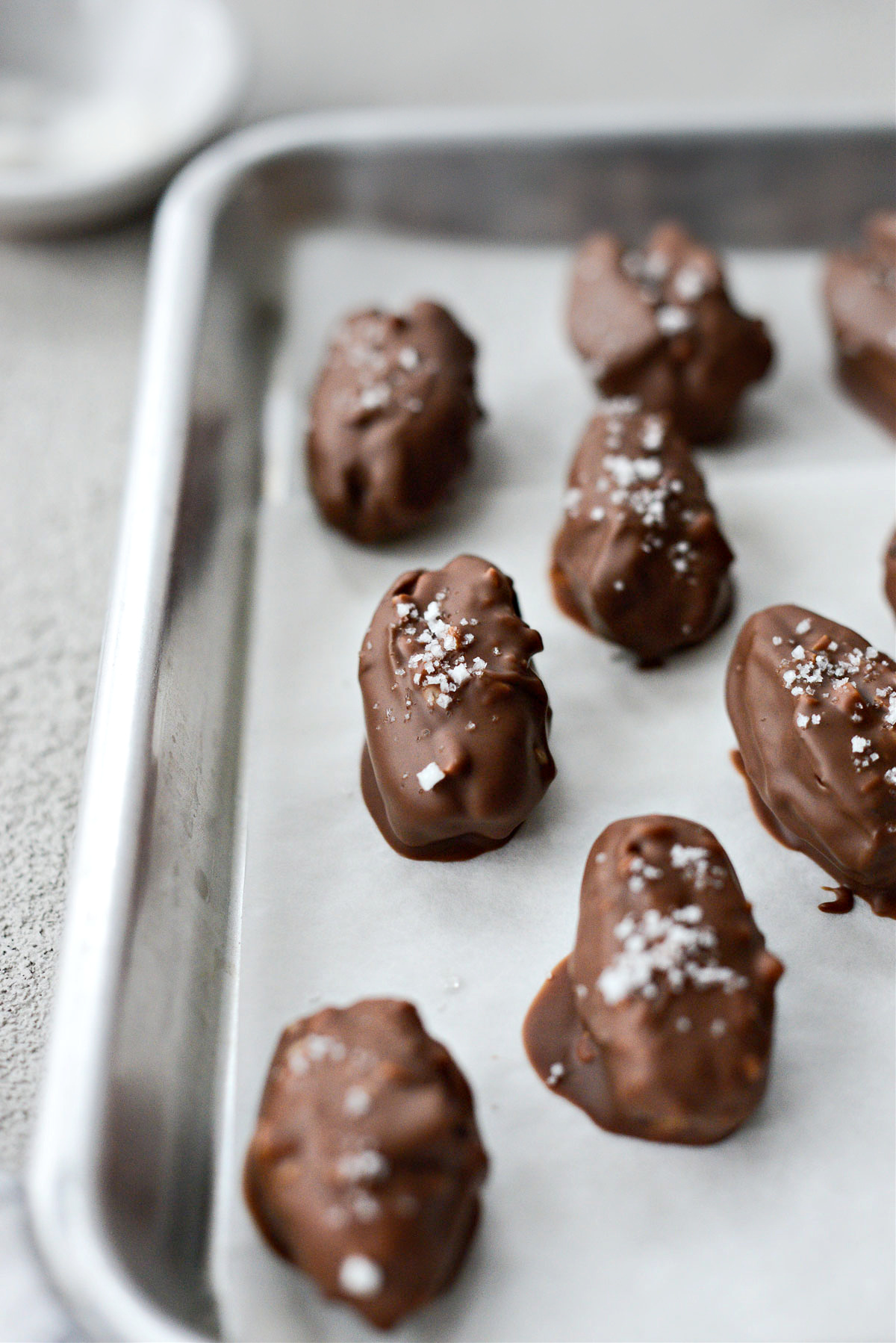 Salted Snickers Stuffed Dates - Simply Scratch