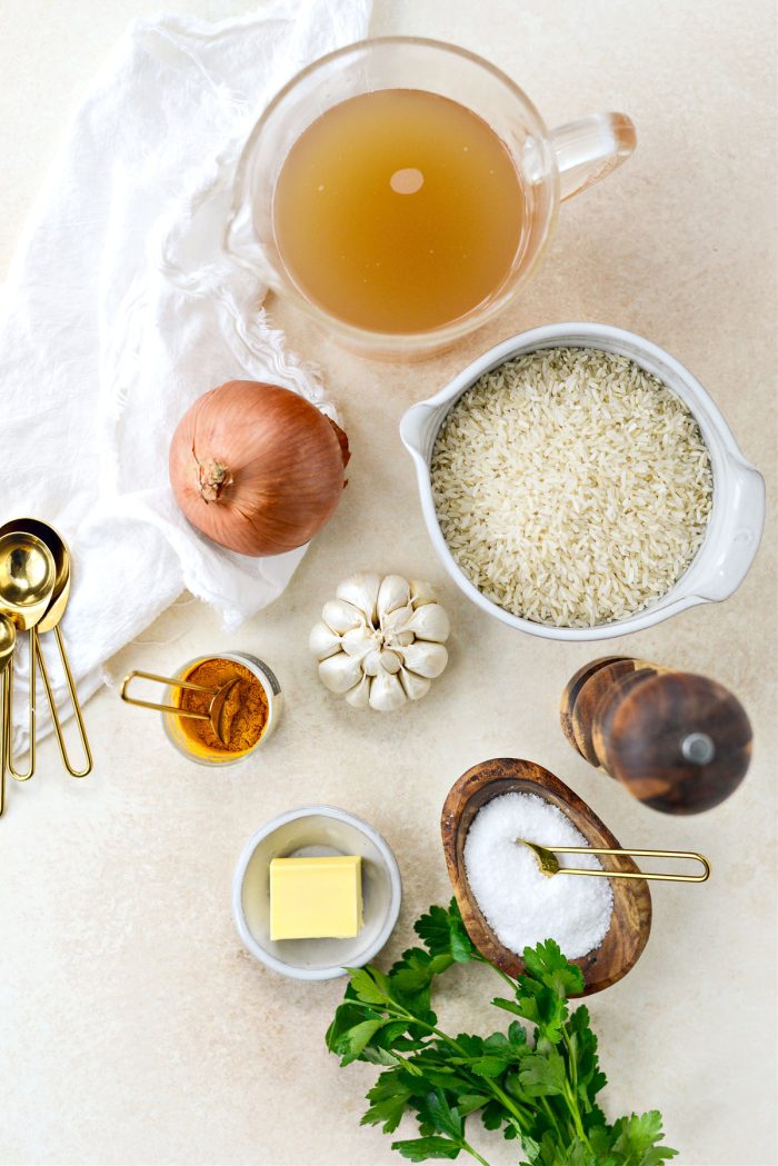 Turmeric Rice ingredients