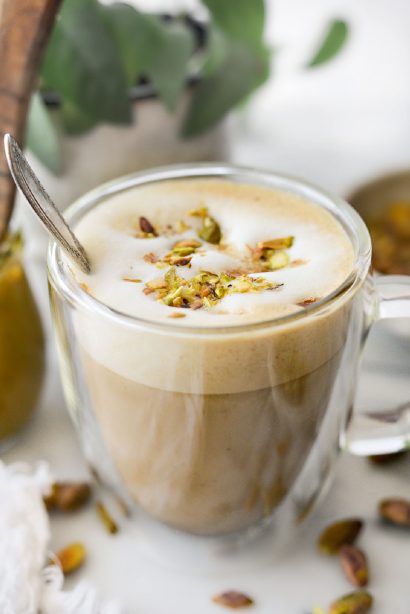 Pistachio Oat Milk Latte - Simply Scratch