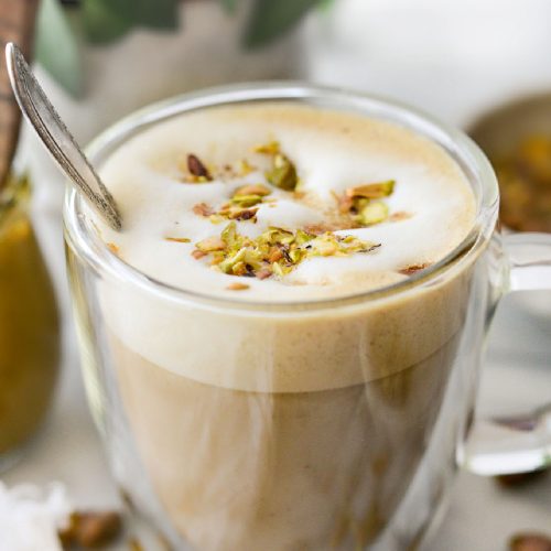 Easy Pistachio Latte Starbucks Copycat, hot & iced