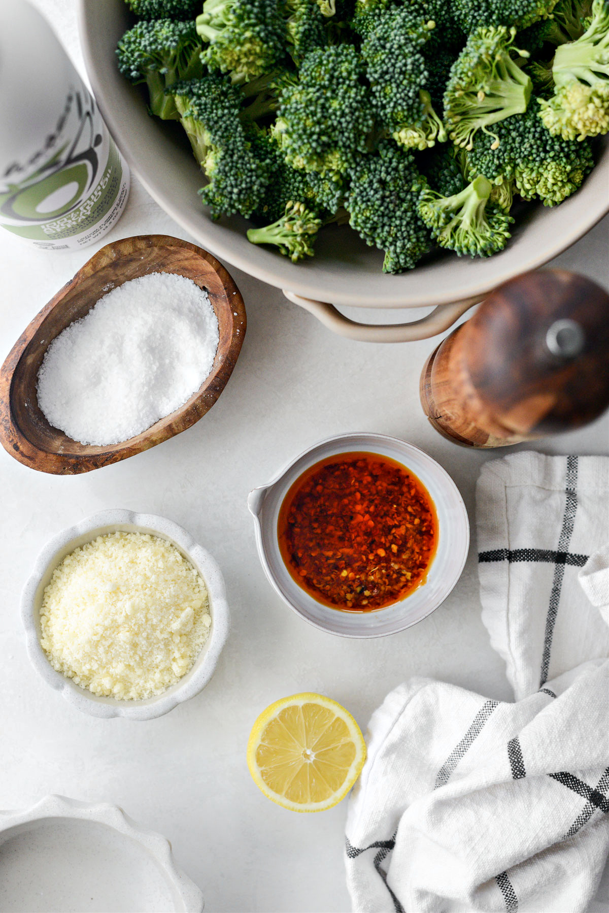 Roasted Broccoli With Chili Garlic Oil And Parmesan - Simply Scratch