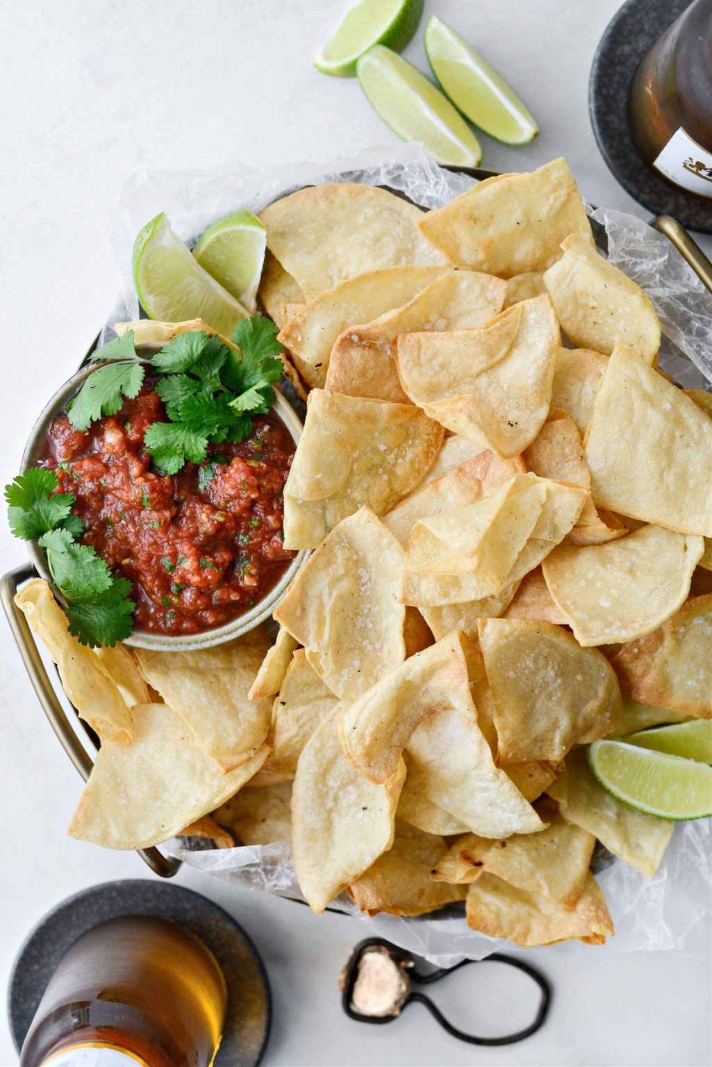 Salty Lime Tortilla Chips - Simply Scratch