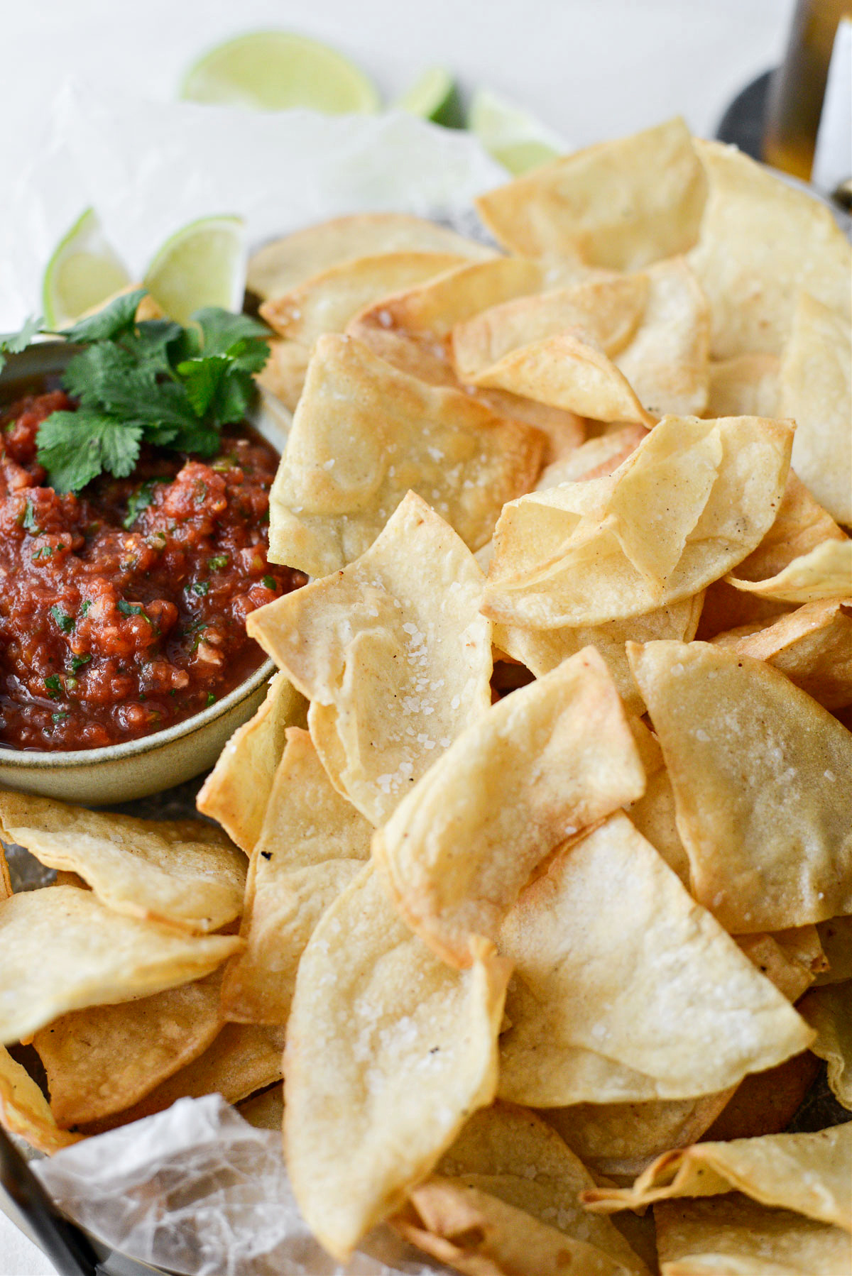 Salty Lime Tortilla Chips - Simply Scratch