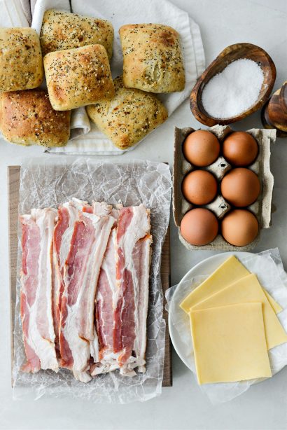 Bacon Gouda Breakfast Sandwiches - Simply Scratch