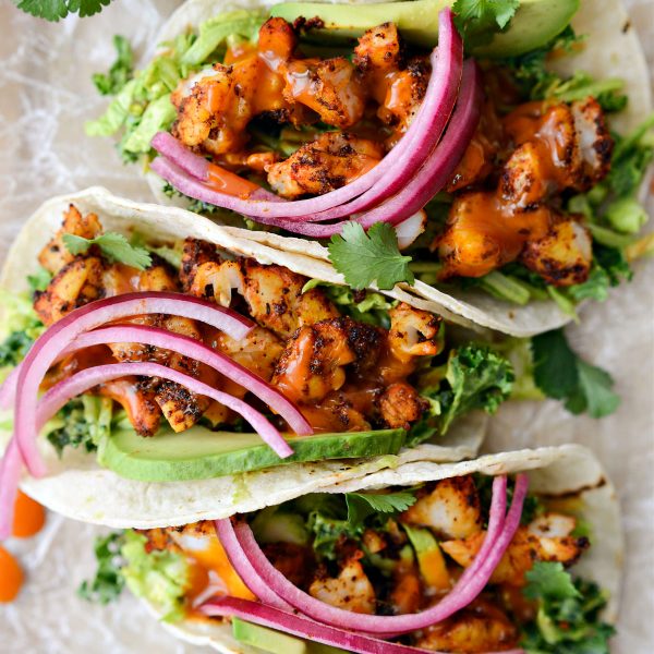 Buffalo Cilantro Lime Shrimp Tacos - Simply Scratch