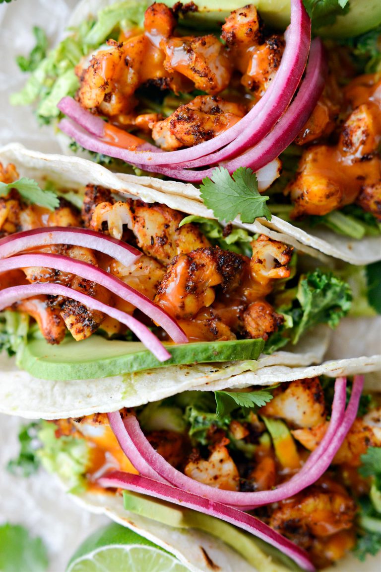 Buffalo Cilantro Lime Shrimp Tacos - Simply Scratch