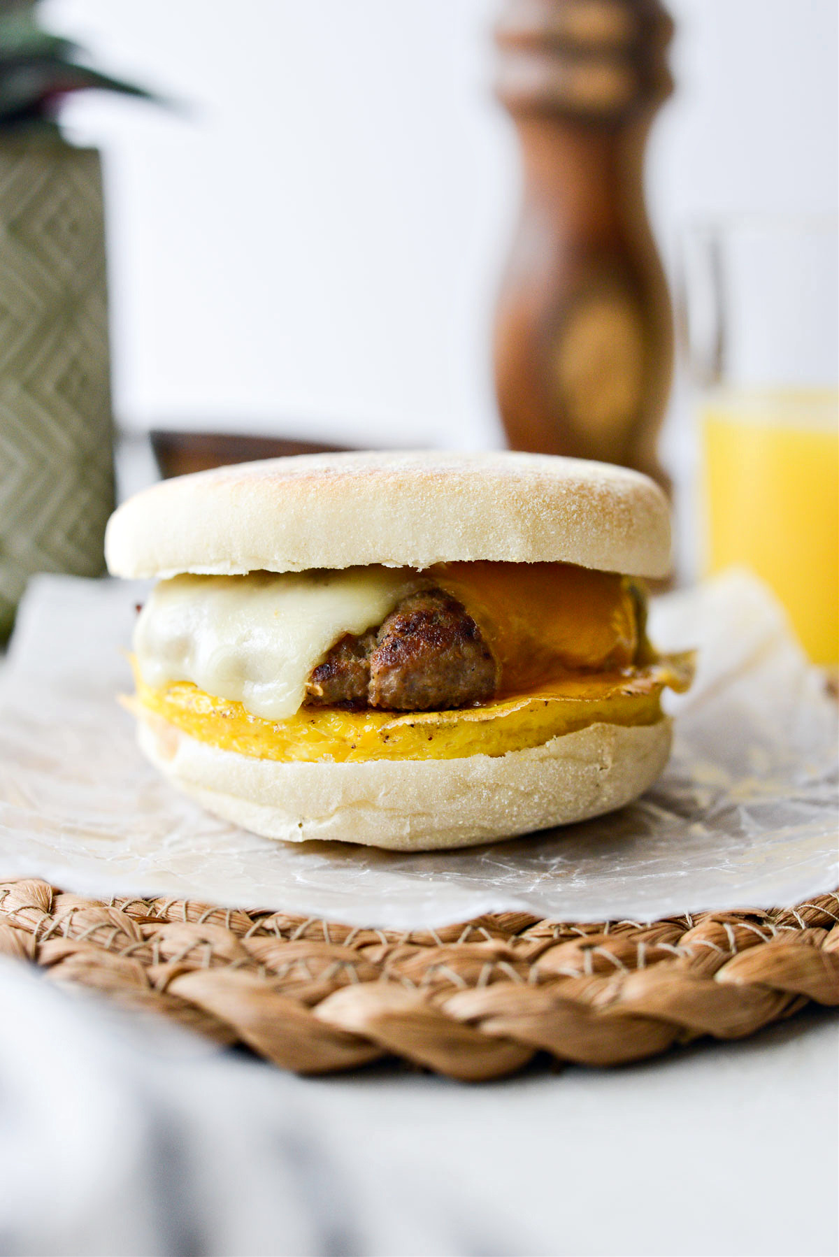Sausage, Egg, and Cheese Sandwich Recipe - L'Eggo With Eggo®