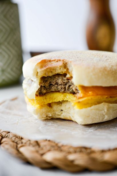 Sausage Egg and Cheese Breakfast Sandwiches - Simply Scratch