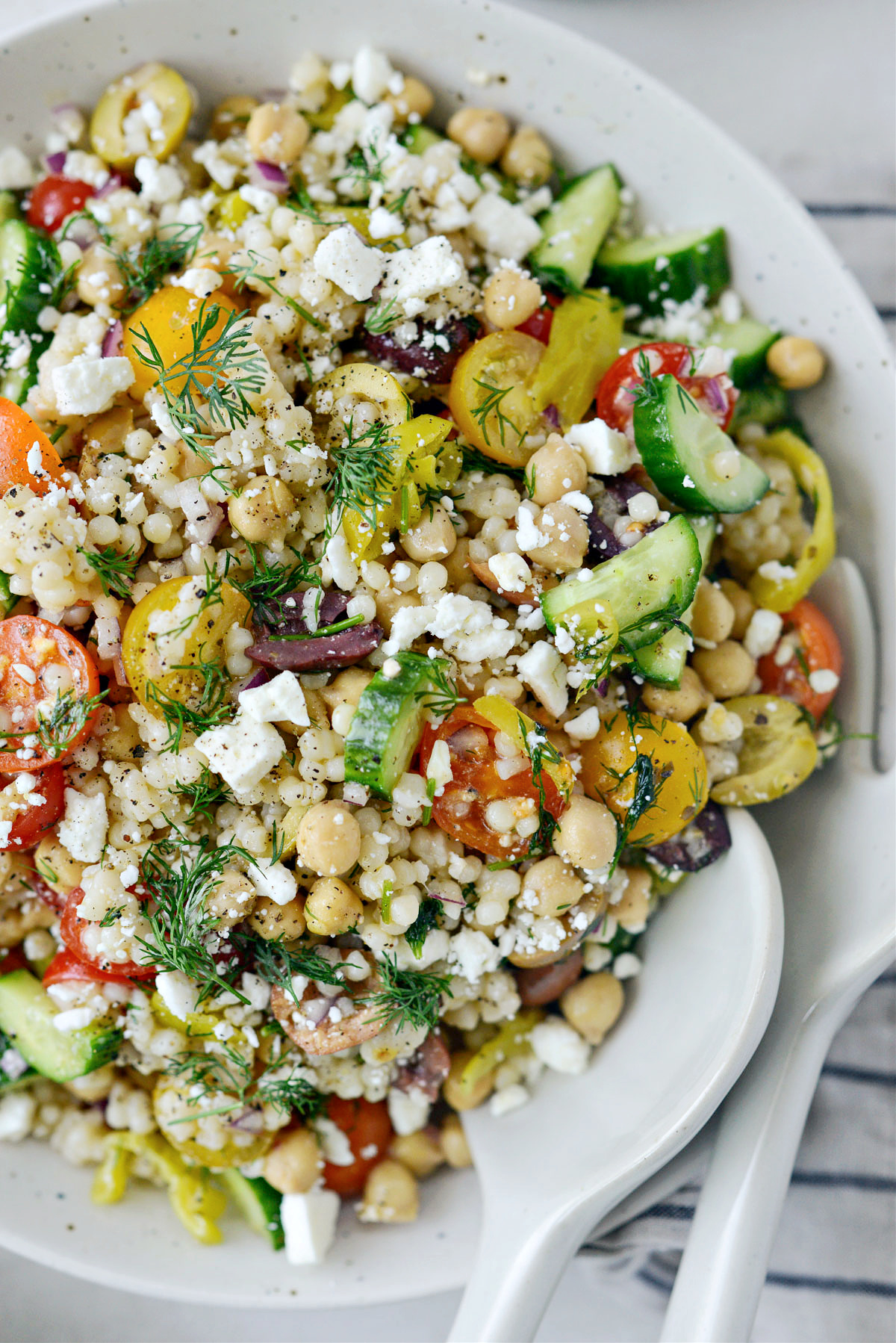 Greek Couscous Salad (Meal Prep Option) - Chelsea's Messy Apron