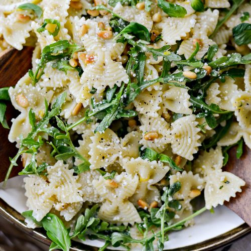 Lemon Basil Parmesan Pasta Salad - Simply Scratch