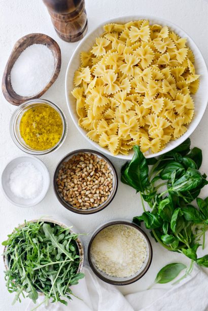 Lemon Basil Parmesan Pasta Salad - Simply Scratch