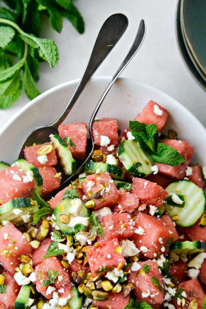 Cucumber Watermelon Feta Salad Simply Scratch