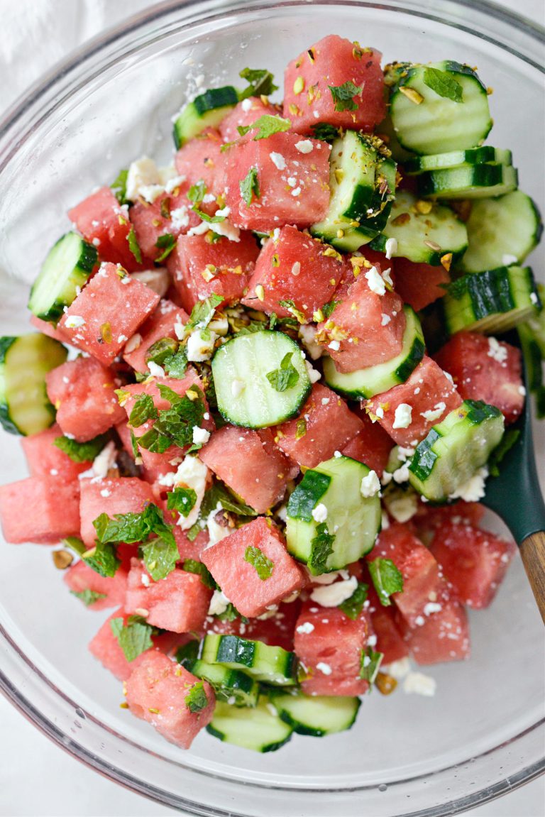 Cucumber Watermelon Feta Salad Simply Scratch