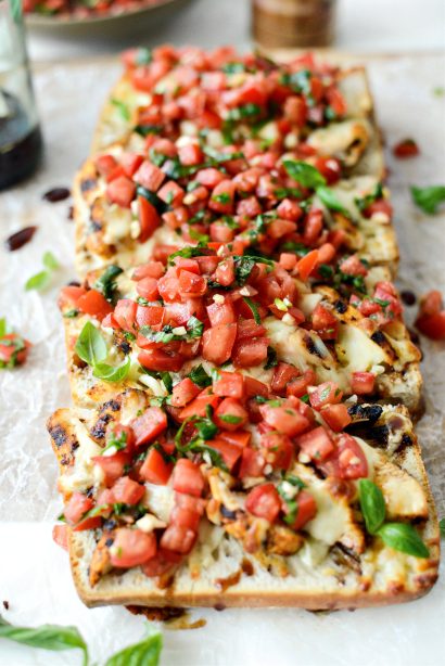 Grilled Chicken Bruschetta Pizza - Simply Scratch