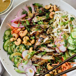 Grilled Sesame Chicken Noodle Bowls