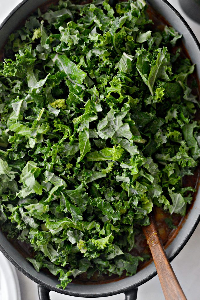 add chopped kale