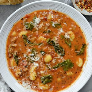 Creamy Italian Sausage Gnocchi Soup