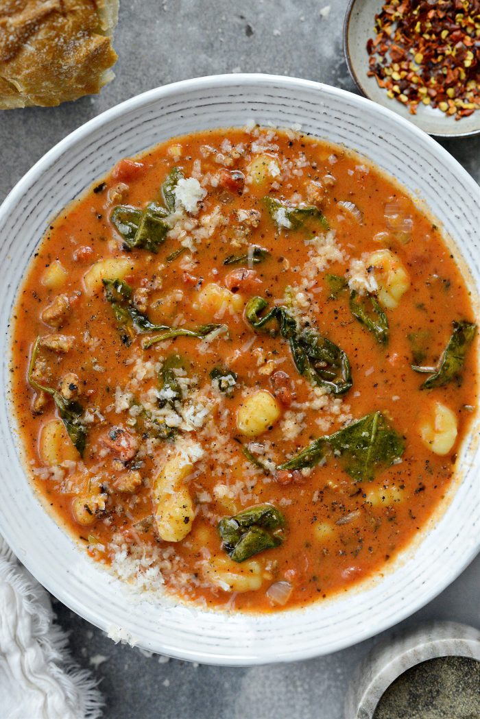 Creamy Italian Sausage Gnocchi Soup