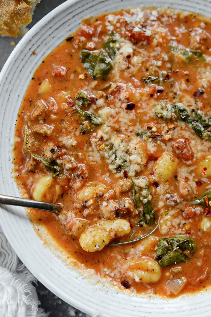 Creamy Italian Sausage Gnocchi Soup