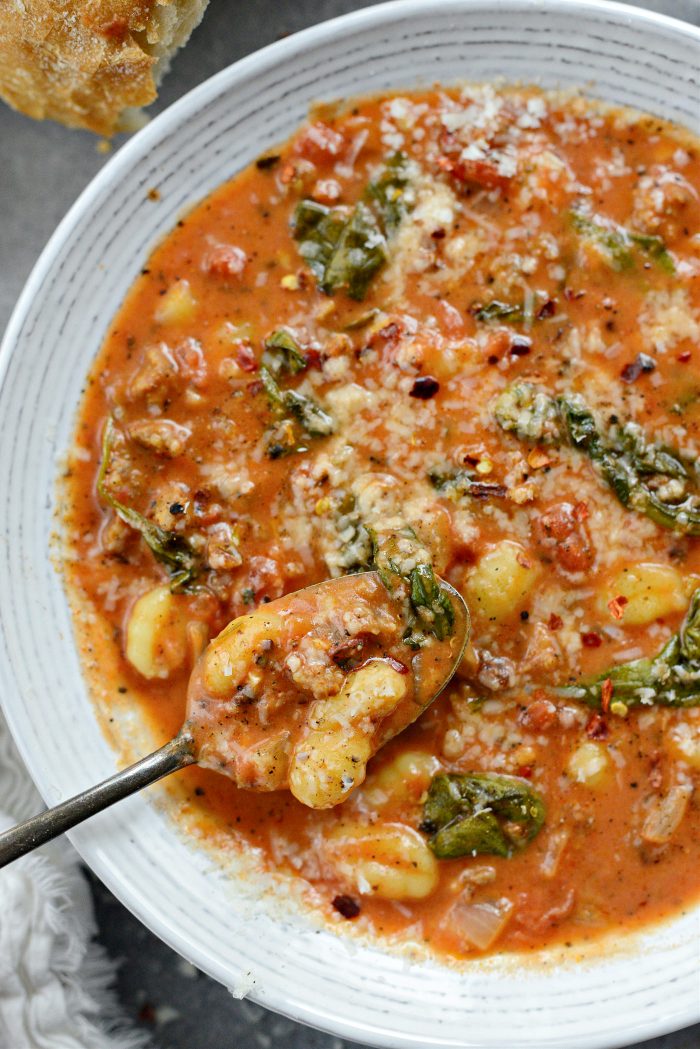 Creamy Italian Sausage Gnocchi Soup