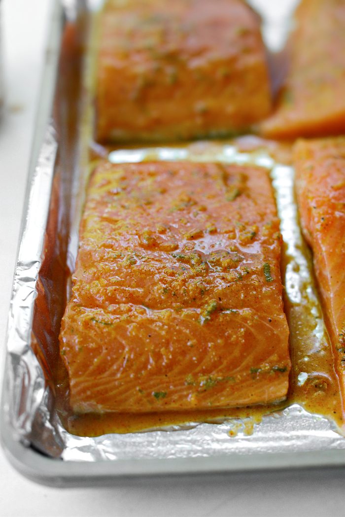 marinated salmon