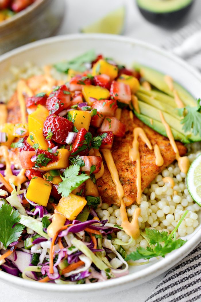 Baja Citrus Salmon with Strawberry Mango Salsa