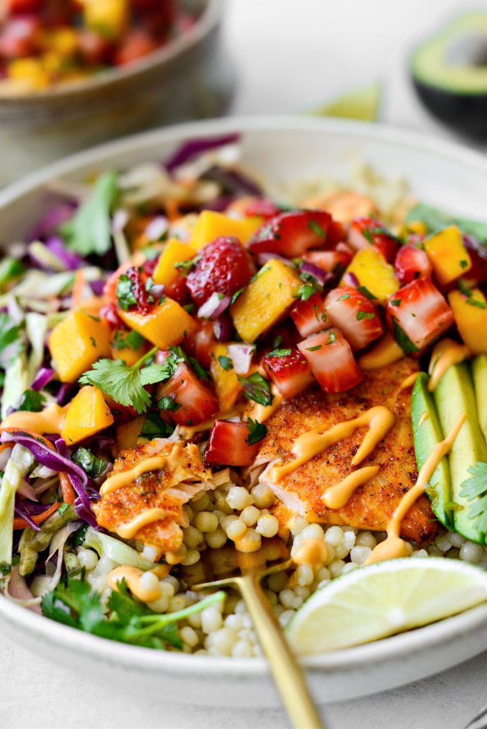 Baja Citrus Salmon with Strawberry Mango Salsa