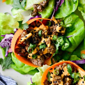 Spicy Sriracha Lettuce Wraps