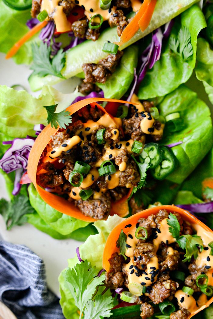 Spicy Sriracha Lettuce Wraps