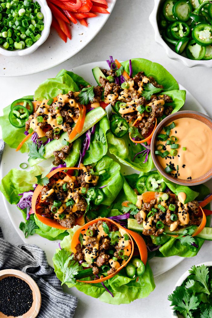 Spicy Sriracha Lettuce Wraps