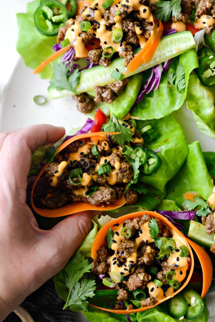 Spicy Sriracha Lettuce Wraps