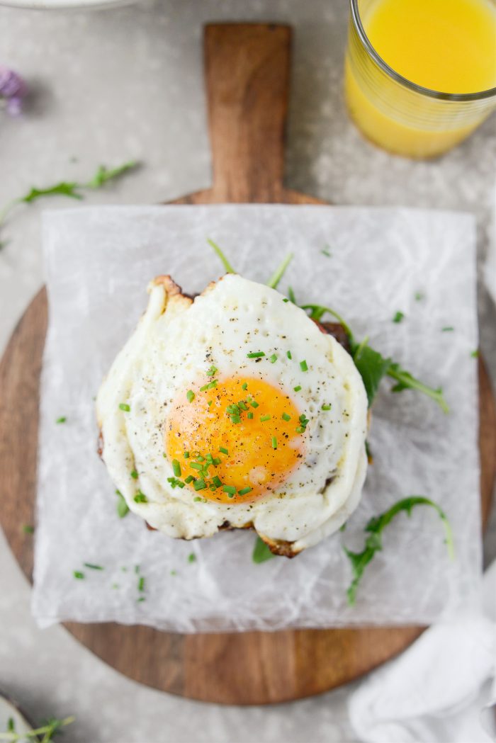 top with fried egg