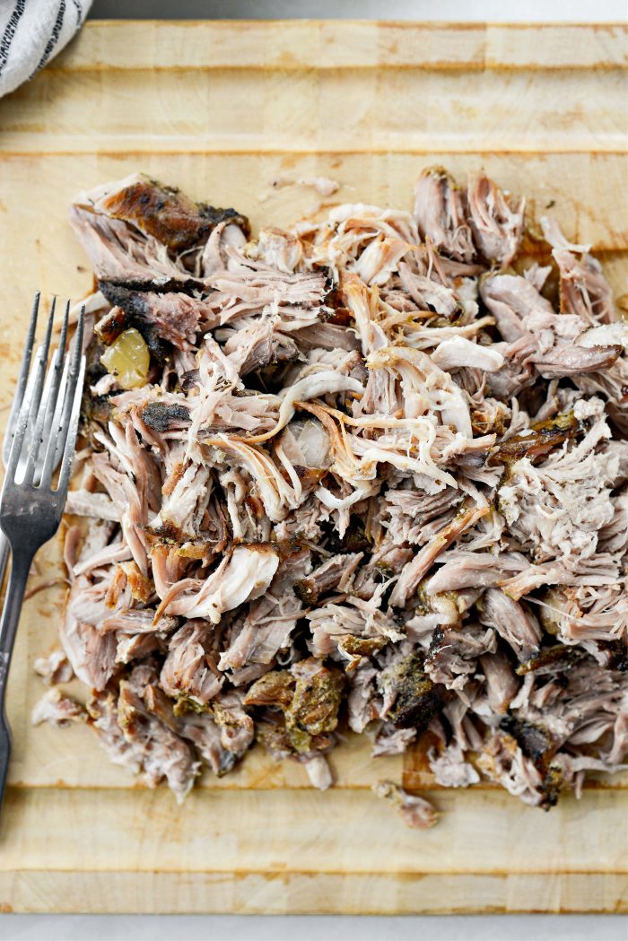 shredded pork shoulder