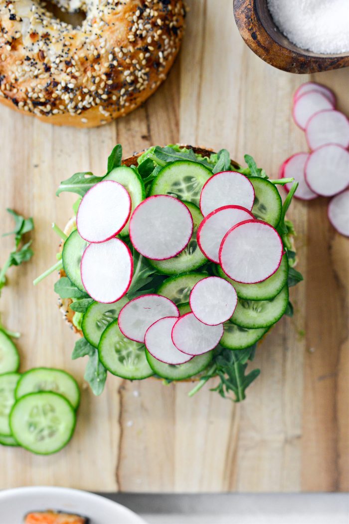 sliced radish