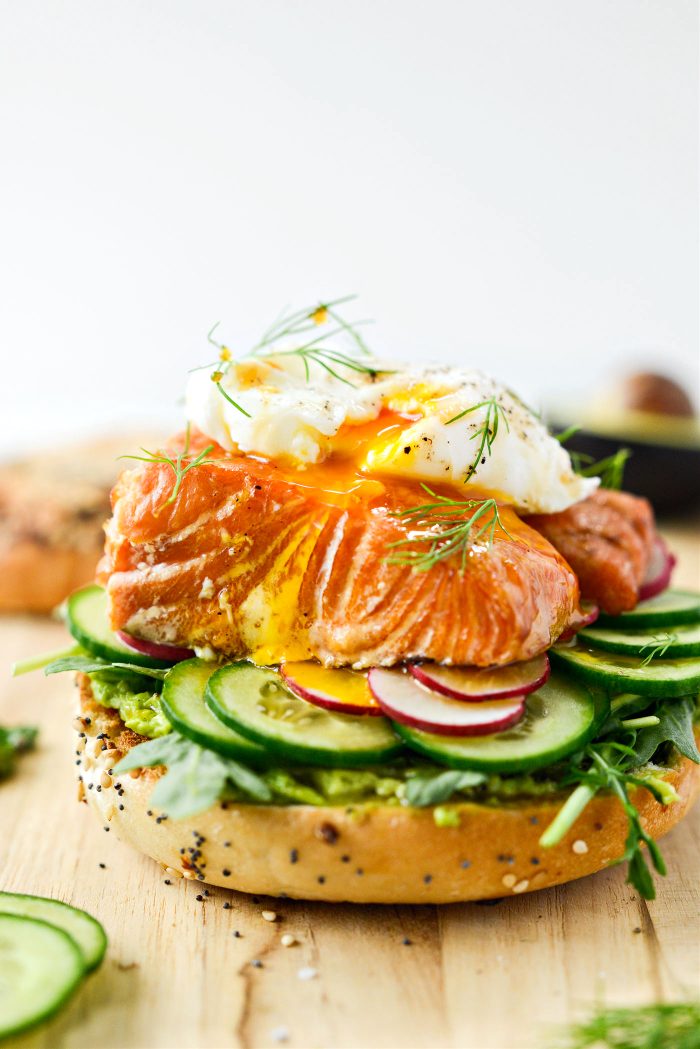 Smoked Salmon Avocado Bagel