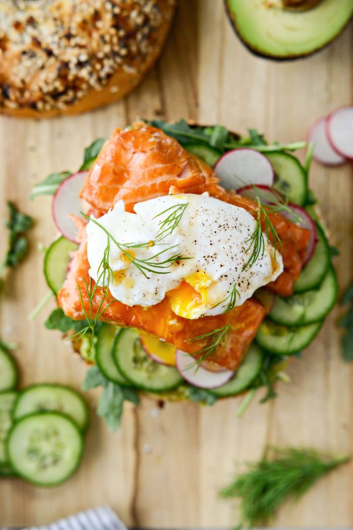 Smoked Salmon Avocado Bagel